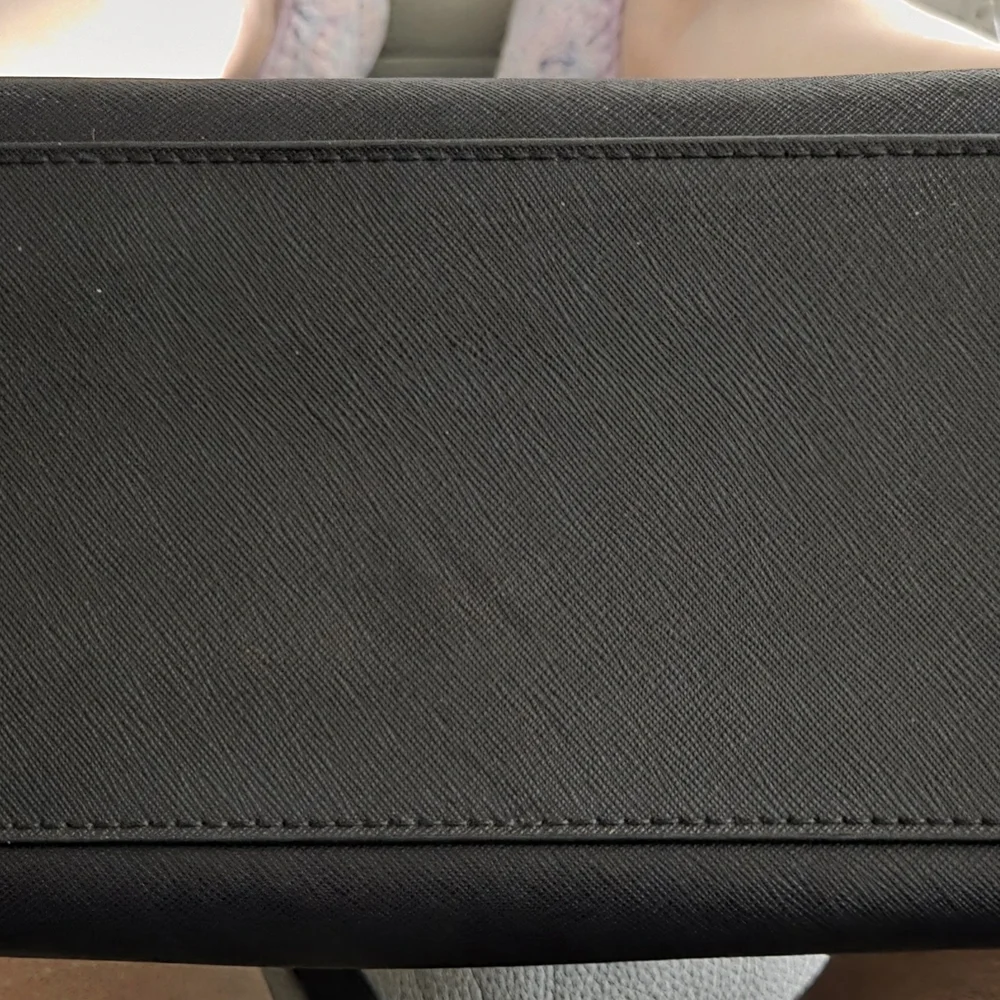 Michael Kors Black Satchel with Gold Details - Picture 3 of 9